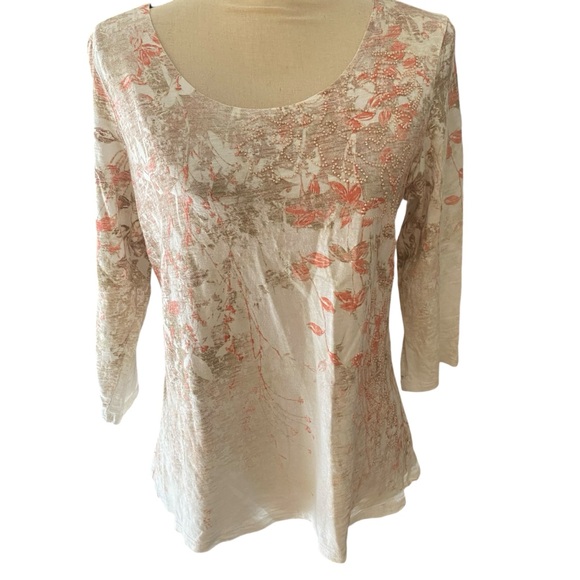 Coldwater Creek Women’s Top 100% Cotton (14) - Picture 1 of 8